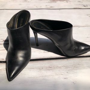 Black Anne Klein heeled boots